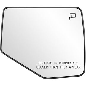 Senzeal Driver Side Heated Mirror Glass Replacement for Ford Explorer 2006-2010 Ranger 2006-2011 Sport Trac 2007-2010 Mercury Mountaineer 2006-2010 (Left Side)
