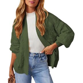 Pink Queen Cardigan Sweaters for Women Lightweight Long Sleeve Fall Sweaters 2024 Trendy Cropped Cardigan