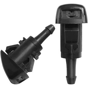 4805742AC 2 Holes Windshield Washer Spray Nozzle Kit Compatible with Chrysler Dodge RAM Select Models, Direct replace for 58115, 5116079AA, 4805742AB, 5116079AB, 5303833AA, 2 Pack