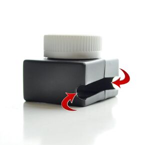 "S" Seat Belt Button Cover - Deters Kids and Disabled Adults from Opening Their Seat Belts While Riding in a Motorized Vehicle, Fits on Wider Seat Belt Buckles on Buses Too (Black)