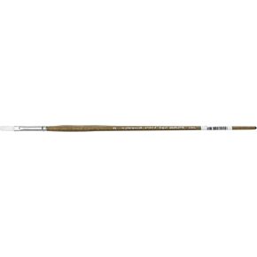Grumbacher Bristlette Flat Oil and Acrylic Brush, Synthetic Bristles, Size 6 (4720F.6)
