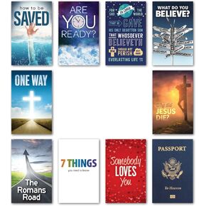 Gospel Tracts Assortment (Top Ten Titles - 100 Assorted Tracts - KJV)