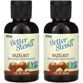 NOW Foods, Better Stevia Liquid, Dark Chocolate, Zero-Calorie Liquid Sweetener, Low Glycemic Impact, Certified Non-GMO, 2-Ounce