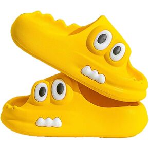 Kids House Slippers Boys Girls Cute Cartoon Animal Non-slip Water Shoes Unisex Child Comfy Quick Dry Summer Shower Sandals for Indoor Bathroom Outdoor Beach Swimming Pool