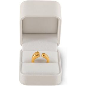 Earring Box, Leather Earring Gift Box,Premium Earring Boxes For Jewelry Gift,Luxury Earring Boxes (White)