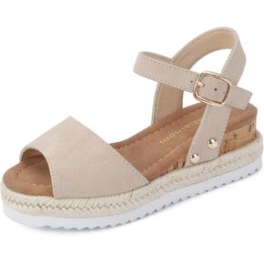 Hehainom Girls Wedge Sandals Platform Shoes Little Big Kid Summer Girls Heels Dress Shoes