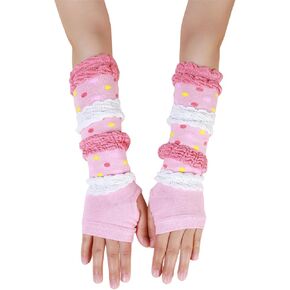 Goth Arm Warmers Y2k Long Fingerless Gloves for Women