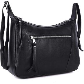 Abby Real Leather Hobo Satchel Handbags Designer Shoulder Purses Crossbody Bag for Women