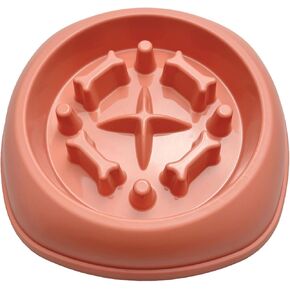CAISHOW Slow Feeder Dog Bowls 2Pcs Puzzle Dog Bowls, Non Slip Interactive Dog Feeding Bowls Slow Down Eating, Bloat Stop Maze Dog Dishes for Small Medium Size Dogs(Set Blue Pink)