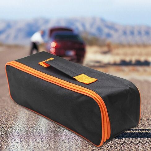 Vacuum Cleaner Tool Bag, Car Cleaner Storage Bag Portable Pouch Car Vacuum Cleaner Tool Bag Zipper Closure Storage Case Durable(Black,size:36.5 x 11 x 13 cm) in Saudi Arabia