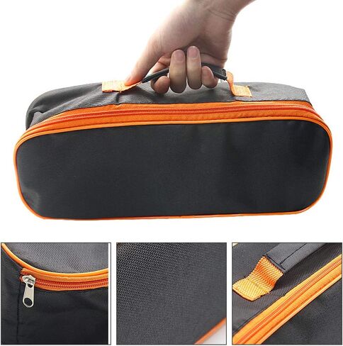 Vacuum Cleaner Tool Bag, Car Cleaner Storage Bag Portable Pouch Car Vacuum Cleaner Tool Bag Zipper Closure Storage Case Durable(Black,size:36.5 x 11 x 13 cm) in Saudi Arabia