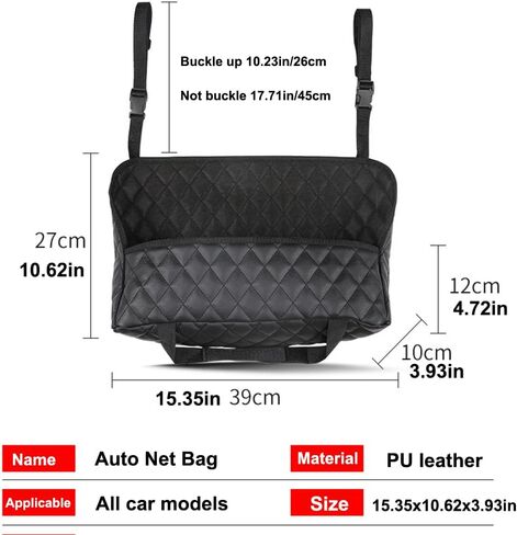 حامل حقيبة يد السيارة بين المقاعد، حاجز شبكي تلقائي للأطفال في المقعد الخلفي للحيوانات الأليفة، منظمات مقعد السيارة وتخزين كوب مناديل البضائع in Kuwait