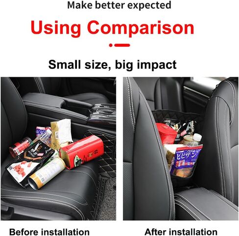 حامل حقيبة يد السيارة بين المقاعد، حاجز شبكي تلقائي للأطفال في المقعد الخلفي للحيوانات الأليفة، منظمات مقعد السيارة وتخزين كوب مناديل البضائع in Kuwait