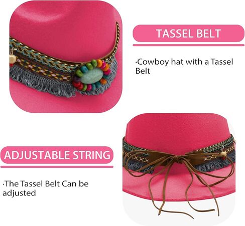 SAJUZEN Kids Cowboy Hat Felt Wide Brim Western Toddler Cowgirl Hat for Girls and Boys Sun Hat in Saudi Arabia