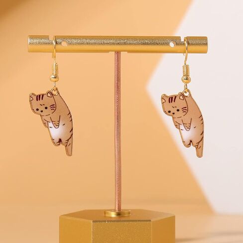 Sweet Kawaii Animals Kitten Drop Dangle Lovely Funny Cute Cartoon Aesthetic Cat Lover Person Creative Earrings Friendship Jewelry for Women in Saudi Arabia