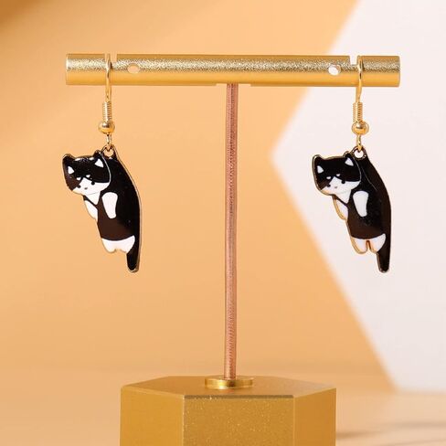 Sweet Kawaii Animals Kitten Drop Dangle Lovely Funny Cute Cartoon Aesthetic Cat Lover Person Creative Earrings Friendship Jewelry for Women in Saudi Arabia