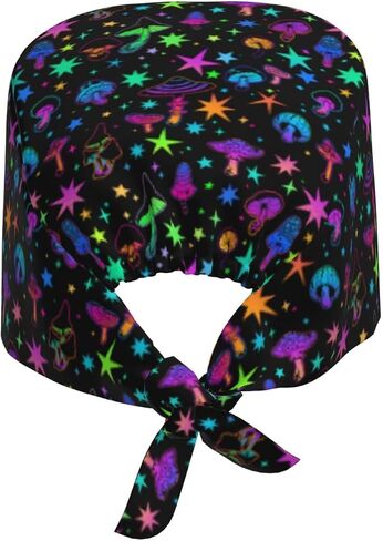 Adjustable Working Cap Scrub Cap with Sweatband, Scrub Caps for Women Men, One Size in Saudi Arabia