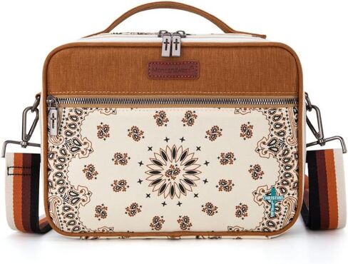 Montana West Bible Book Covers for Women Canves Bible Cases with Zippered Pocket Bible Bags Handheld Crossbody Church Bible Study Supplie in Kuwait