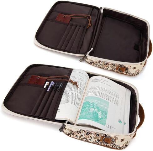 Montana West Bible Book Covers for Women Canves Bible Cases with Zippered Pocket Bible Bags Handheld Crossbody Church Bible Study Supplie in Kuwait