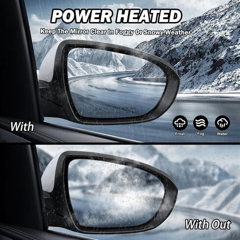 For Kia Optima 2011 2012 2013 Power With Turn Signal Side Door View Mirror Passenger Right（White） in Saudi Arabia