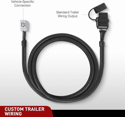 Nilight 4 Pin Trailer Wiring Harness Kit 56083 Custom for 2010 2011 2012 2013 2014 2015 2016 2017 2018 2019 2020 2021 2022 2023 RX350 RX450h RX350L RX350hL Tow Package Required in Saudi Arabia