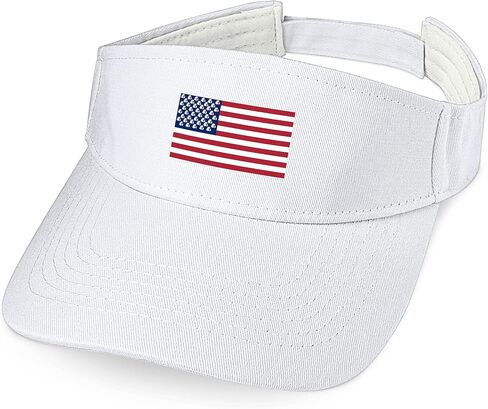 American Flag with Eagles Visors for Women Men Adjustable Cotton Hats Outdoor Sport Cap in Saudi Arabia