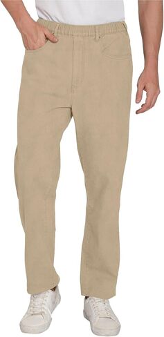 Men's Casual Elastic Waist Pull on Jeans in Denim & Twill in Saudi Arabia