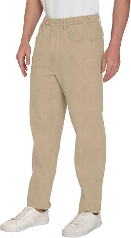 Men's Casual Elastic Waist Pull on Jeans in Denim & Twill in Saudi Arabia