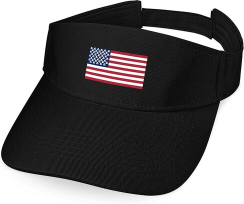 American Flag with Eagles Visors for Women Men Adjustable Cotton Hats Outdoor Sport Cap in Saudi Arabia