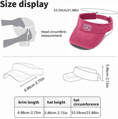 Unvaxxed and Overtaxed I Will Not Cap funny Sun Visor Hats for Women Visor Hats Reversible Running in Saudi Arabia