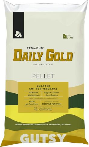 REDMOND Daily Gold Pellets Stress Relief, Natural Healing Clay for Gastric Ulcers in Horses (2 Pack) in Kuwait