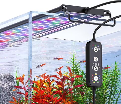 SEAOURA 24/7 Led Aquarium Light for Plants Growth-Full Spectrum, 12-18 Inch in Kuwait