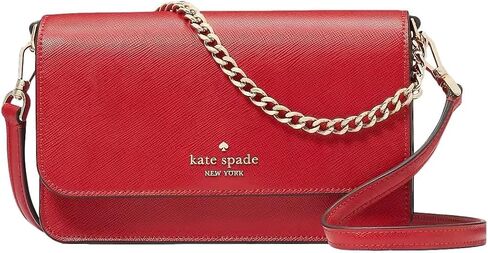 Kate Spade New York Women's Madison Saffiano Leather Small Flip CrossBody Bag, Candied Cherry in Saudi Arabia