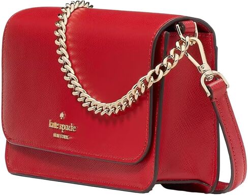 Kate Spade New York Women's Madison Saffiano Leather Small Flip CrossBody Bag, Candied Cherry in Saudi Arabia