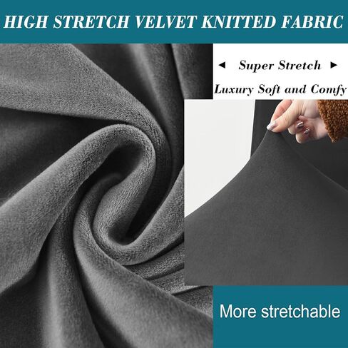 Ottoman Cover Rectangle,Stretch Velvet Ottoman Covers Thick Ottoman Covers Slipcover Rectangle Ottoman Slipcovers Soft Storage Ottoman Foot Rest Cover with Elastic Bottom Red Large in Saudi Arabia