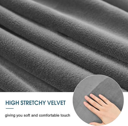 Ottoman Cover Rectangle,Stretch Velvet Ottoman Covers Thick Ottoman Covers Slipcover Rectangle Ottoman Slipcovers Soft Storage Ottoman Foot Rest Cover with Elastic Bottom Red Large in Saudi Arabia