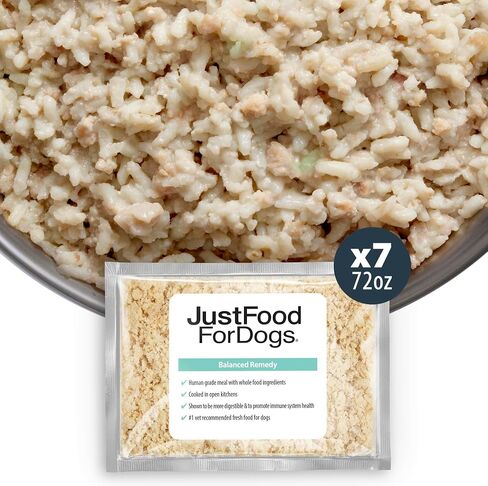 JustFoodForDogs Frozen Fresh Dog Food for Sensitive Skin & Allergies, Joint Health, Complete Meal or Human Grade Dog Food Topper, Joint & Skin Support, 18 oz (Pack of 21) in Saudi Arabia