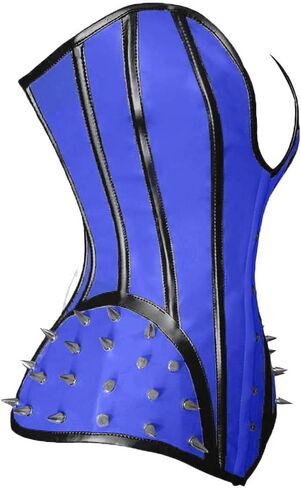 luvsecretlingerie Heavy Duty 26 Double Steel Boned Waist Training Leather Long Torso Overbust Tight Shaper Corset #8964-B-LE in Saudi Arabia