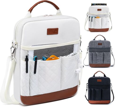Book Sleeve with Zipper, Book Covers for Book Lovers, Multi-pocket Book Protector Cover with Shoulder Strap,Book Bag for Ipaad, kidle - Back To School Book Accessories in Saudi Arabia