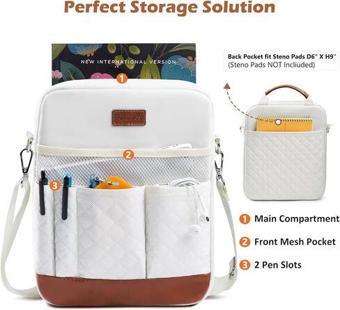 Book Sleeve with Zipper, Book Covers for Book Lovers, Multi-pocket Book Protector Cover with Shoulder Strap,Book Bag for Ipaad, kidle - Back To School Book Accessories in Saudi Arabia