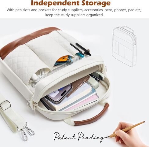 Book Sleeve with Zipper, Book Covers for Book Lovers, Multi-pocket Book Protector Cover with Shoulder Strap,Book Bag for Ipaad, kidle - Back To School Book Accessories in Saudi Arabia
