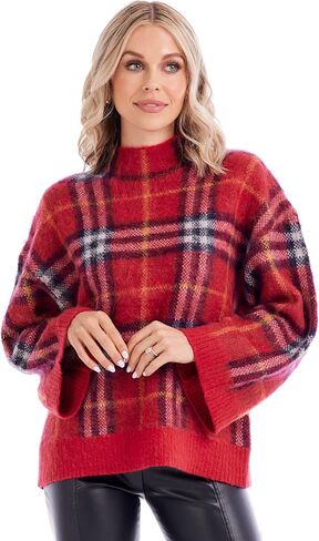 Mud Pie Women's Jenson Plaid Sweater in Saudi Arabia
