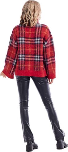 Mud Pie Women's Jenson Plaid Sweater in Saudi Arabia