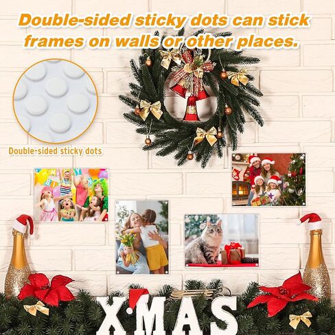 3 Pack- Acrylic Fridge Magnetic Frame, Acrylic Photo Picture Frames, Double Sided Photo Refrigerator Magnet Picture Frame, Clear Picture Display Frame, 6×4 In in Saudi Arabia