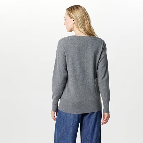 The Drop Women's Maye Essential V-Neck Sweater in Saudi Arabia