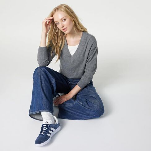 The Drop Women's Maye Essential V-Neck Sweater in Saudi Arabia
