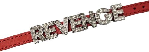 CLGIFT Leather Charm Bracelet - 8mm Silver Rhinestone Slide Letters for Jewelry/Crafting/Wristbands/DIY Jewelry in Saudi Arabia