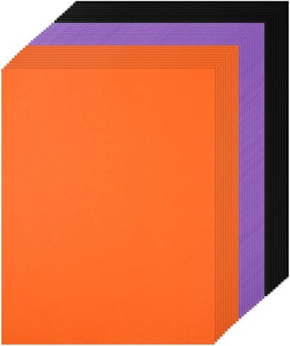 240 Sheets Halloween Cardstock 8.5 x 11" Thick Cardstock, 180gsm/65lb Cover, Double Sided Paper Card Stock for Halloween Card Making Arts Crafts Invitations Greeting Gift Tags(Black Orange Purple) in Saudi Arabia