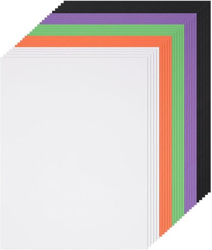 240 Sheets Halloween Cardstock 8.5 x 11" Thick Cardstock, 180gsm/65lb Cover, Double Sided Paper Card Stock for Halloween Card Making Arts Crafts Invitations Greeting Gift Tags(Black Orange Purple) in Saudi Arabia