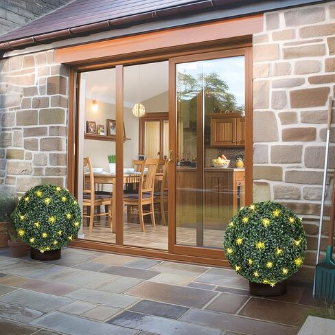 36 في أشجار توبياري حلزونية من خشب البقس الاصطناعي، قطعتان من الأشجار الاصطناعية الحلزونية الواقعية الجميلة مع قاعدة وعاء، حماية من الأشعة فوق البنفسجية لحياة أطول، مدمجة في الديكور الخارجي والداخلي in Kuwait